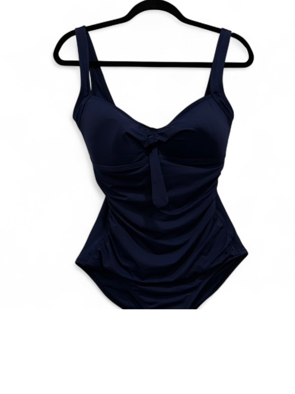 Tommy Bahama Navy Blue One-Piece with Front Tie Detail size 12